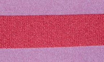 Shop Baum Und Pferdgarten Charlotta Metallic Stripe Knit Skirt In Persian Red