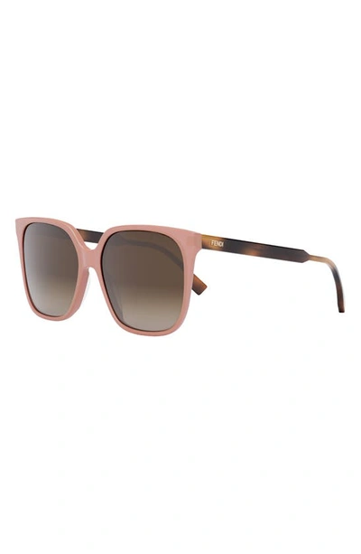 Shop Fendi The  Fine 59mm Geometric Sunglasses In Pink