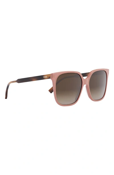 Shop Fendi The  Fine 59mm Geometric Sunglasses In Pink