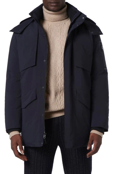 Shop Andrew Marc Jolson Water Resistant Full Zip Down Parka In Ink