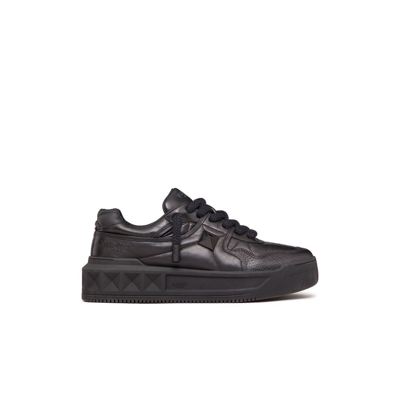 Shop Valentino One Stud Xl Sneakers In Black