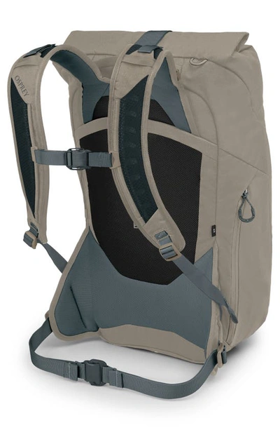Shop Osprey Metron 22 Water Repellent Roll Top Backpack In Tan Concrete