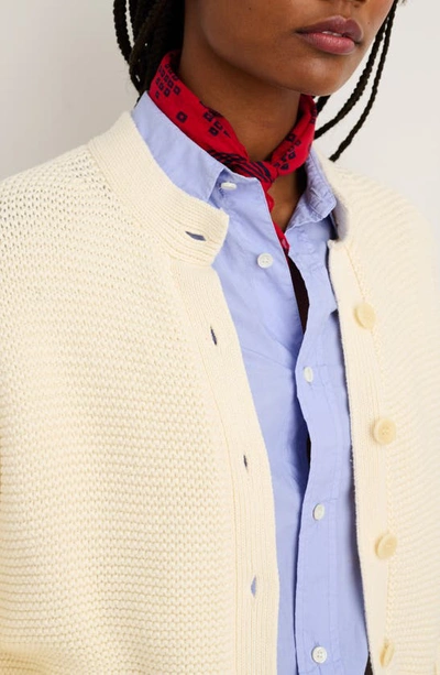 Alex Mill Cable Knit Nico Chunky Cardigan In Ivory