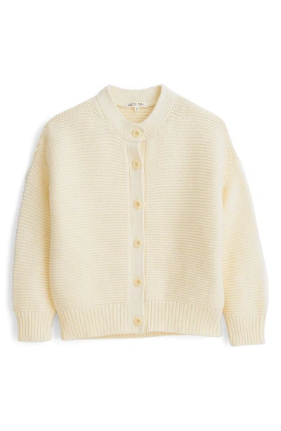 Alex Mill Cable Knit Nico Chunky Cardigan In Ivory
