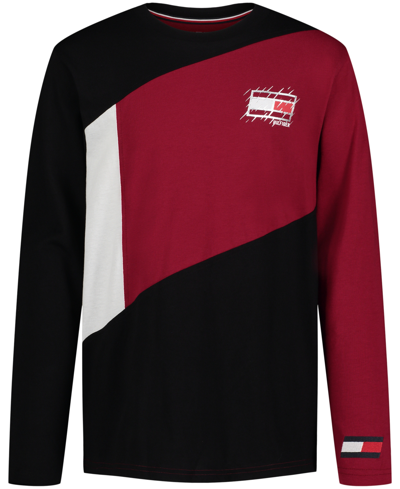 Tommy Hilfiger Big Boys Tommy Sports Long Sleeve Flow T-shirt In Biking Red  | ModeSens