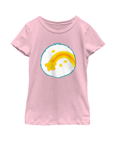 Shop Care Bears Girl's  Wish Bear Costume Child T-shirt In Light Pink