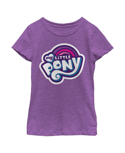 Shop Hasbro Girl's My Little Pony Classic Logo Child T-shirt In Purple Berry