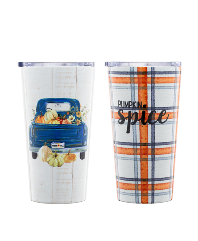 Shop Cambridge Harvest Insulated Highballs, Set Of 2 In Multicolor