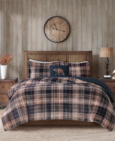 Woolrich Alton 4-pc. King Comforter Set In Brown Plaid