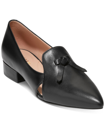 Shop Cole Haan Women's Viola Skimmer Loafer Flats In Black
