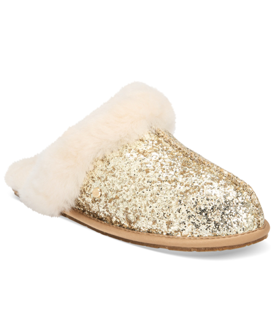 Shop Ugg Women's Scuffette Ii Cosmos Slip On Slippers, Created For Macy's In Gold