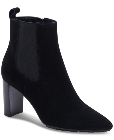 Shop Aqua College Women's Katlyn Waterproof Booties, Created For Macy's Women's Shoes In Black Suede