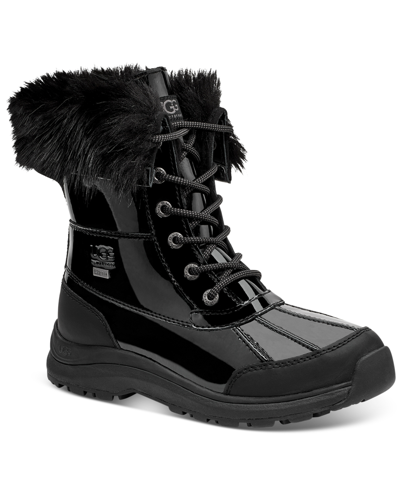 Shop Ugg Women's Adirondack Iii Waterproof Boots In Black Patent