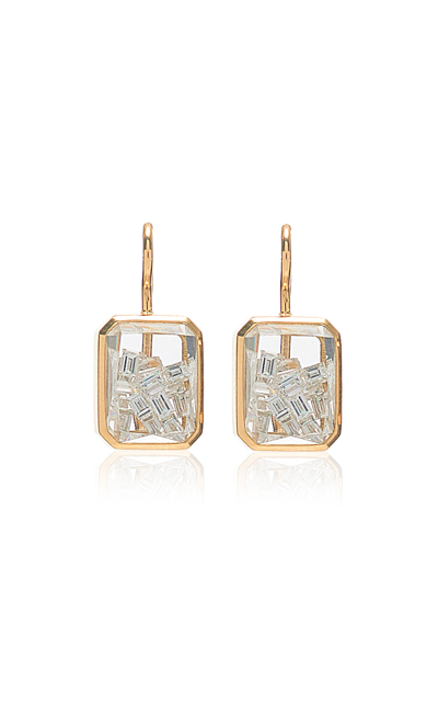 Shop Moritz Glik 18k Yellow Gold Esmeralda Shaker Earrings