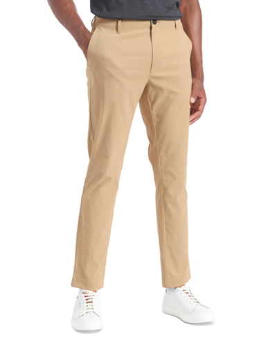 Shop Ben Sherman Men's Slim-fit Stretch Quick-dry Motion Performance Chino Pants In Sand