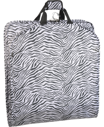 Shop Wallybags 52" Deluxe Travel Garment Bag In Zebra