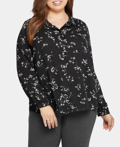 Shop Nydj Plus Size Modern Blouse In Nellie Valley