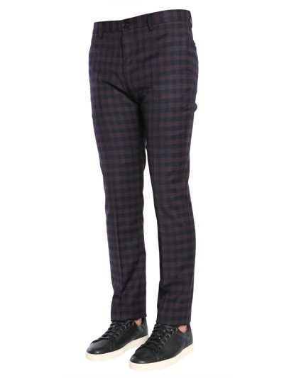 Shop Ps By Paul Smith Slim Fit Trousers In Blue