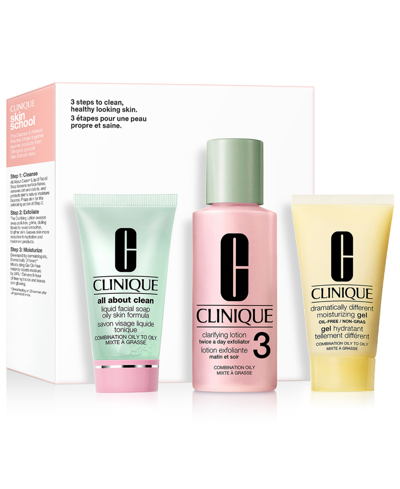 Shop Clinique 3-pc. Skin School Supplies Cleanse & Refresh Set In No Color