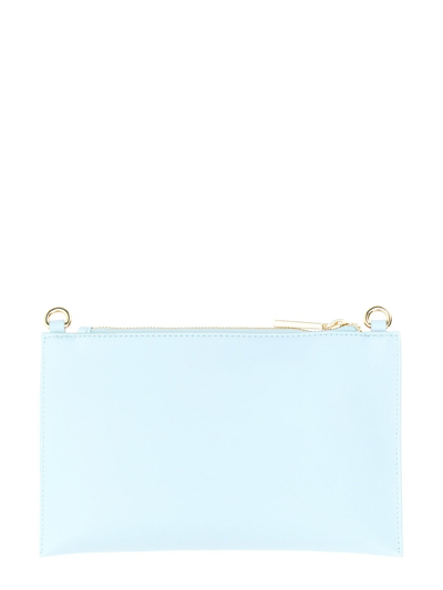 Shop Chiara Ferragni "eyelike Studs" Clutch Bag In Blue