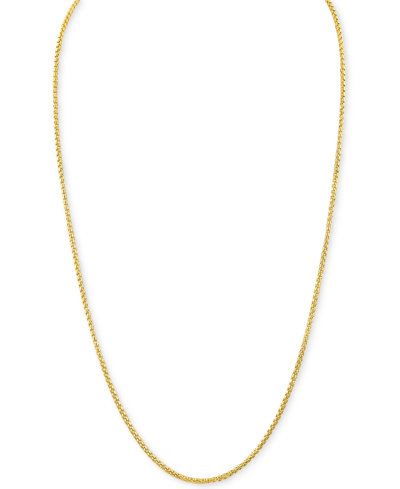 Shop Esquire Men's Jewelry Box Link 24" Chain Necklace, Created For Macy's In Gold Over Silver