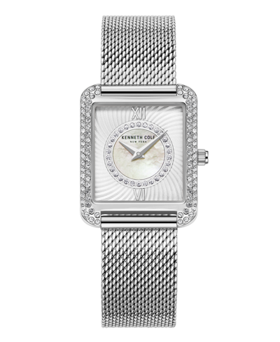 Shop Kenneth Cole New York Women's Classic Silver-tone Stainless Steel Mesh Bracelet Watch 30.5mm
