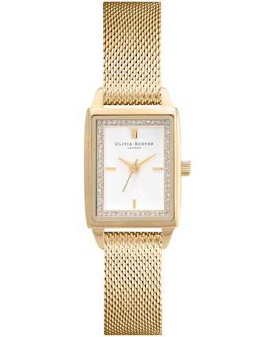 Shop Olivia Burton Women's Quartz Gold-tone Stainless Steel Mesh Watch 25.5mm X 20.5mm