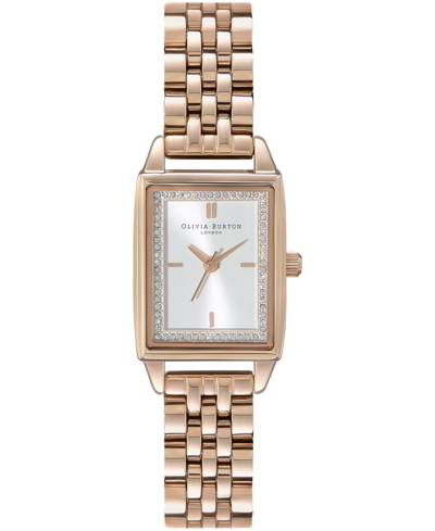 Shop Olivia Burton Women's Quartz Carnation Gold-tone Stainless Steel Bracelet Watch 25.5mm X 20.5mm