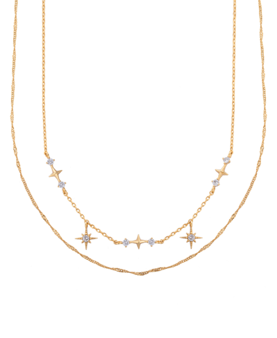 Shop Girls Crew Women's Wandering Stars Necklace In Gold Plated