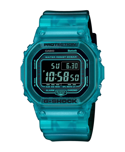 Shop G-shock Men's Digital Quartz Blue Skeleton Resin Bluetooth Watch, 42.8mm Dwb5600g-2