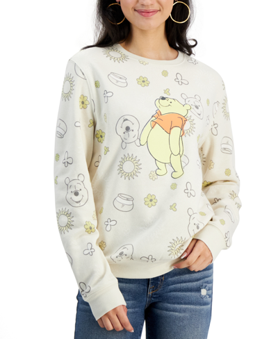 Shop Disney Junior's Winnie The Pooh Happy Thoughts Sweatshirt In Birch