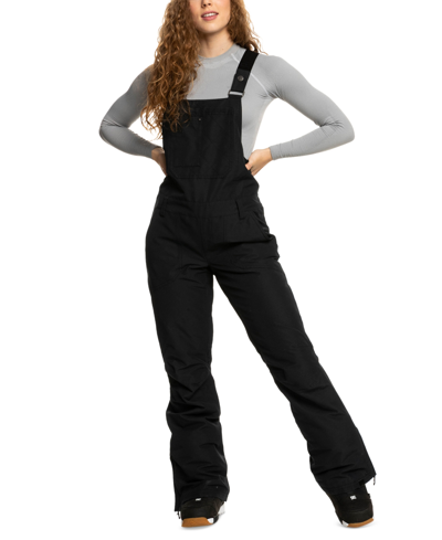 Shop Roxy Juniors' Rideout Adjustable-strap Snow Overalls In True Black