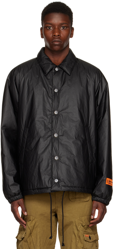 Heron Preston Padded Coach Jacket In Schwarz | ModeSens