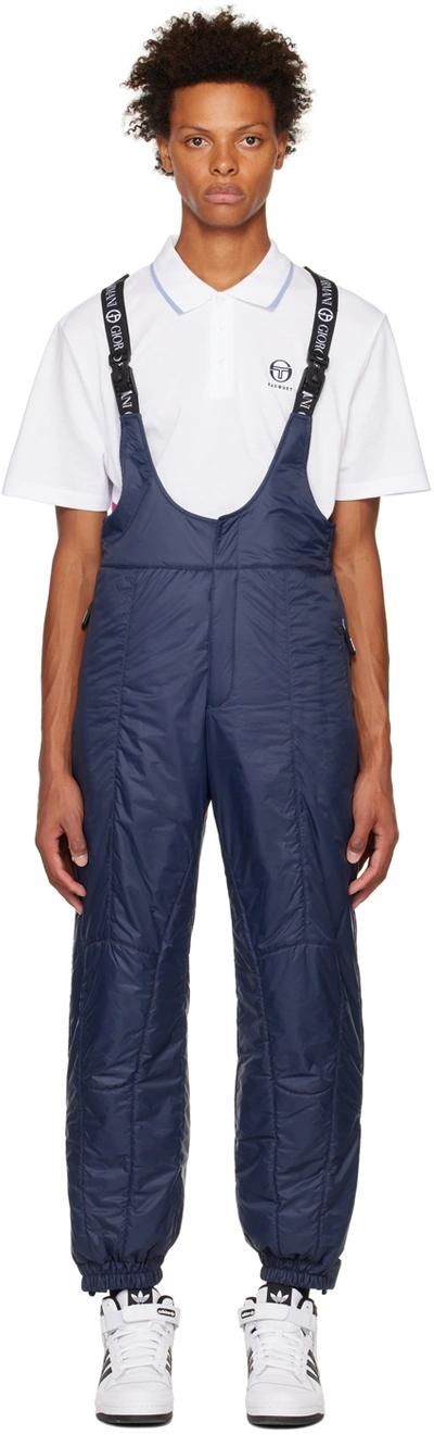 Shop Giorgio Armani Blue Neve Ski Suit In Arctic Blue