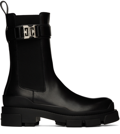 Shop Givenchy Black Terra Chelsea Boots In 001-black