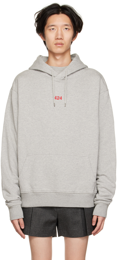 Shop 424 Gray Alias Hoodie In 90 Heather Grey