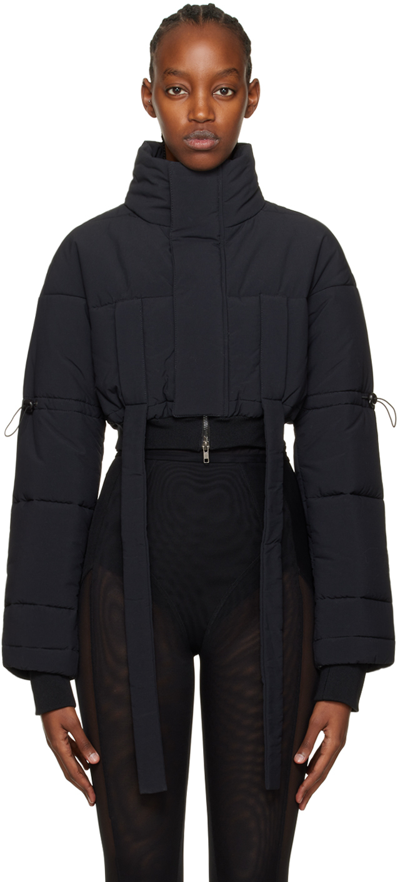 Shop Nensi Dojaka Black Hybrid Jacket In Black Black