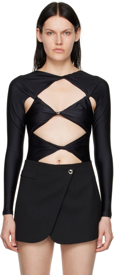 Shop Coperni Black Cutout Bodysuit