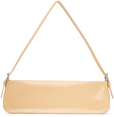 Shop By Far Off-white Dulce Long Bag In Sbl Sable