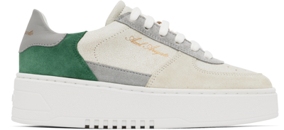 Shop Axel Arigato Ssense Exclusive Gray & Green Orbit Sneakers In Green/grey