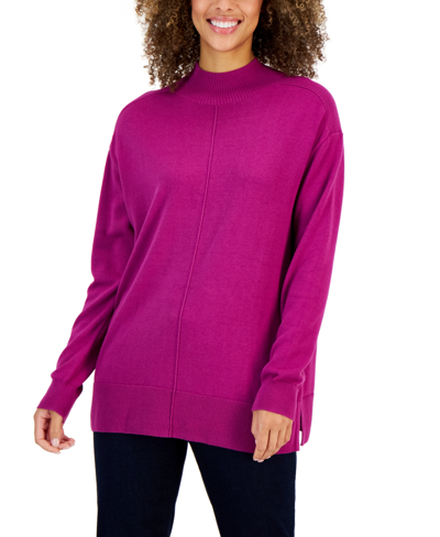 Karen scott top mock neck sweater