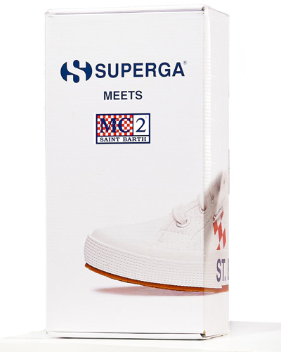 Shop Mc2 Saint Barth Womens White Superga® Platform Sneakers - Special Edition