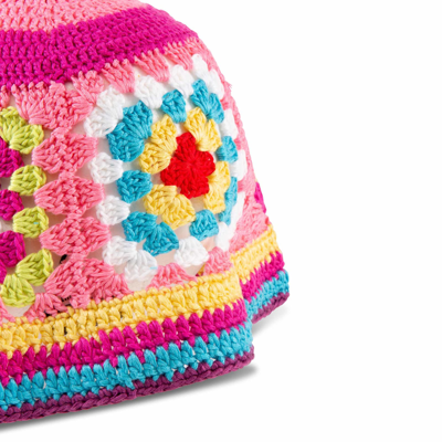 Shop Mc2 Saint Barth Woman Crochet Cloche In Pink
