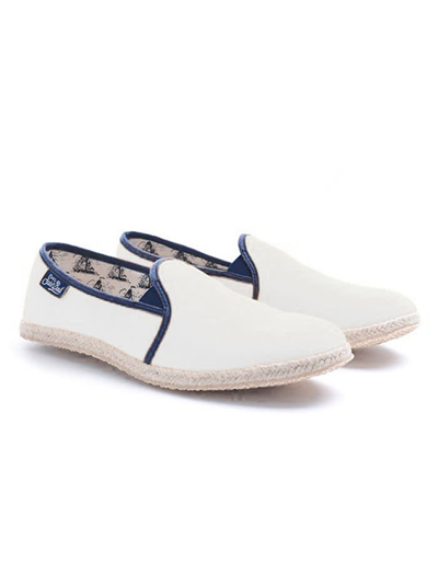 Shop Mc2 Saint Barth White Canvas Shoes For Men