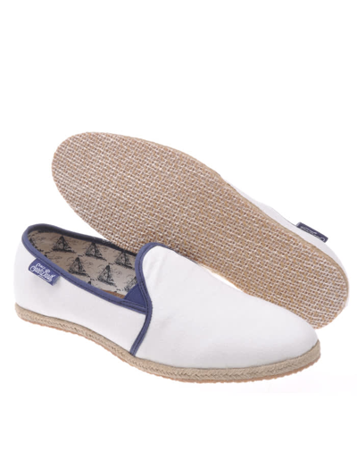 Shop Mc2 Saint Barth White Canvas Shoes For Men