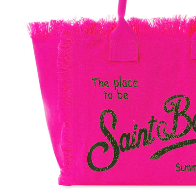 Shop Mc2 Saint Barth Vanity Fluo Pink Shoulder Bag
