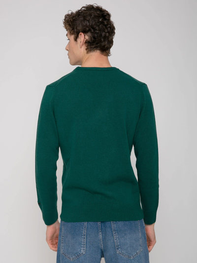 Shop Mc2 Saint Barth Man Sweater With Time Is Money Print In Green