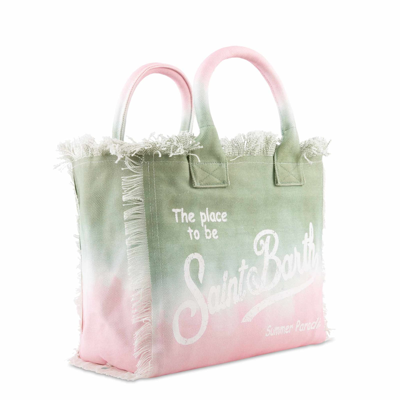 Shop Mc2 Saint Barth Vanity Canvas Tie Dye Canvas Shoulder Bag In Green