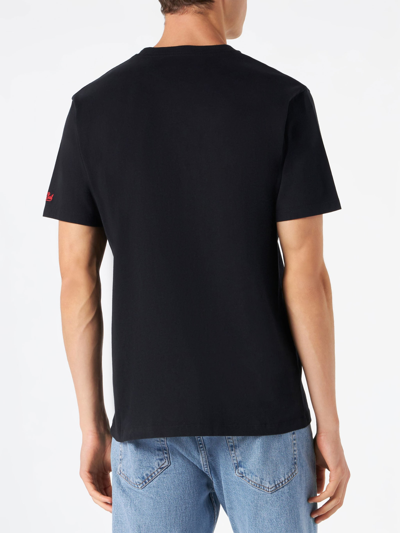 Mc2 Saint Barth Diabolik Car And Money Printed T-shirt Diabolik Special Edition In Black