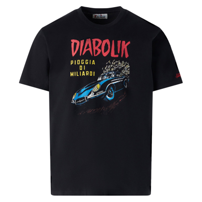 Mc2 Saint Barth Diabolik Car And Money Printed T-shirt Diabolik Special Edition In Black